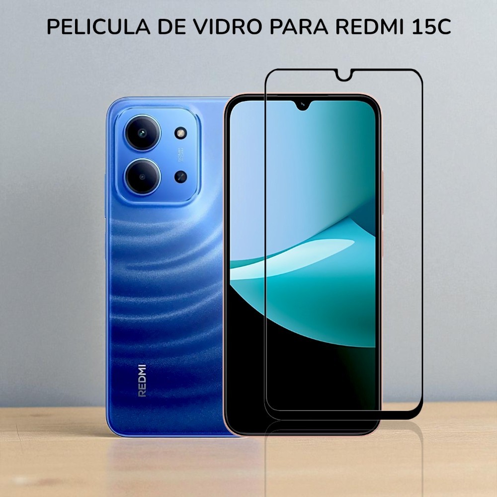 Pelicula Vidro 3D Para Redmi 15C