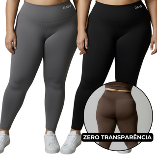 Calça Legging Plus Size Academia Feminina Cintura Alta Compressão em Oferta na Shopee