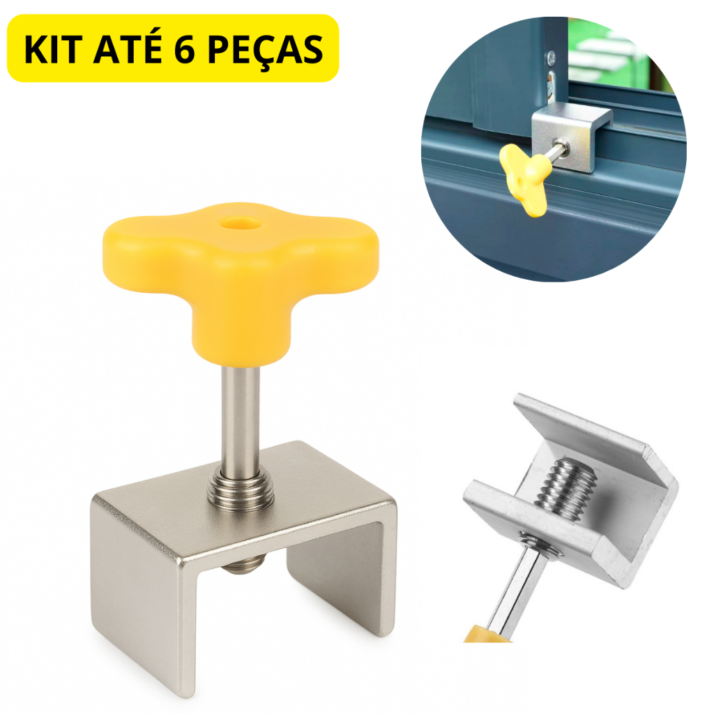 Trava Fechadura Para Portas e Janelas De Correr Segurança Escritório Casa Apartamento Anti-furto Infantil Com Chave em Oferta na Shopee