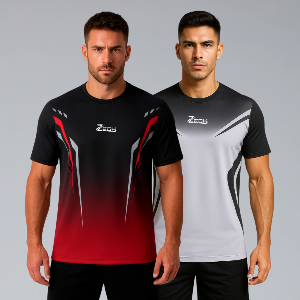 Kit 2 Camisas Camiseta Masculina Academia Dry Fit Musculação Zegh Caminhada Esporte Proteção Uv