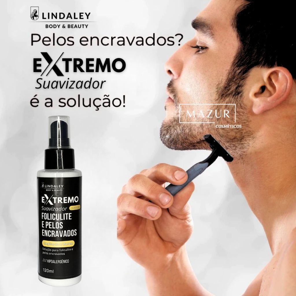 Extreme Skincare Foliculite e Pelos Encravados Depilação e Barba 120ml - Lindaley Unissex