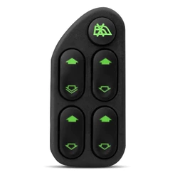Botão Interruptor Vidro Elétrico Fiesta e Ecosport Quadruplo 4 Vidros Lado Motorista Esquerdo
