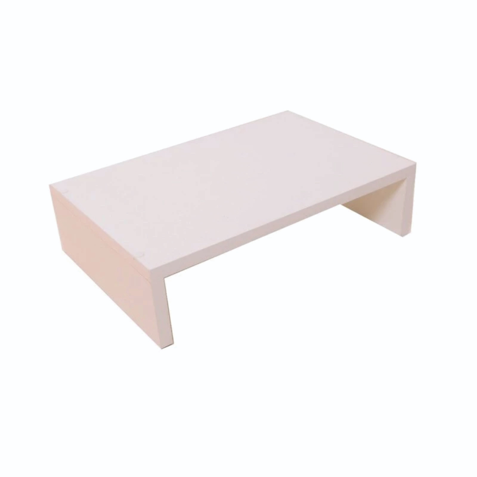Suporte Para Monitor, Notebook e Impressoras Em MDF Branco e Preto