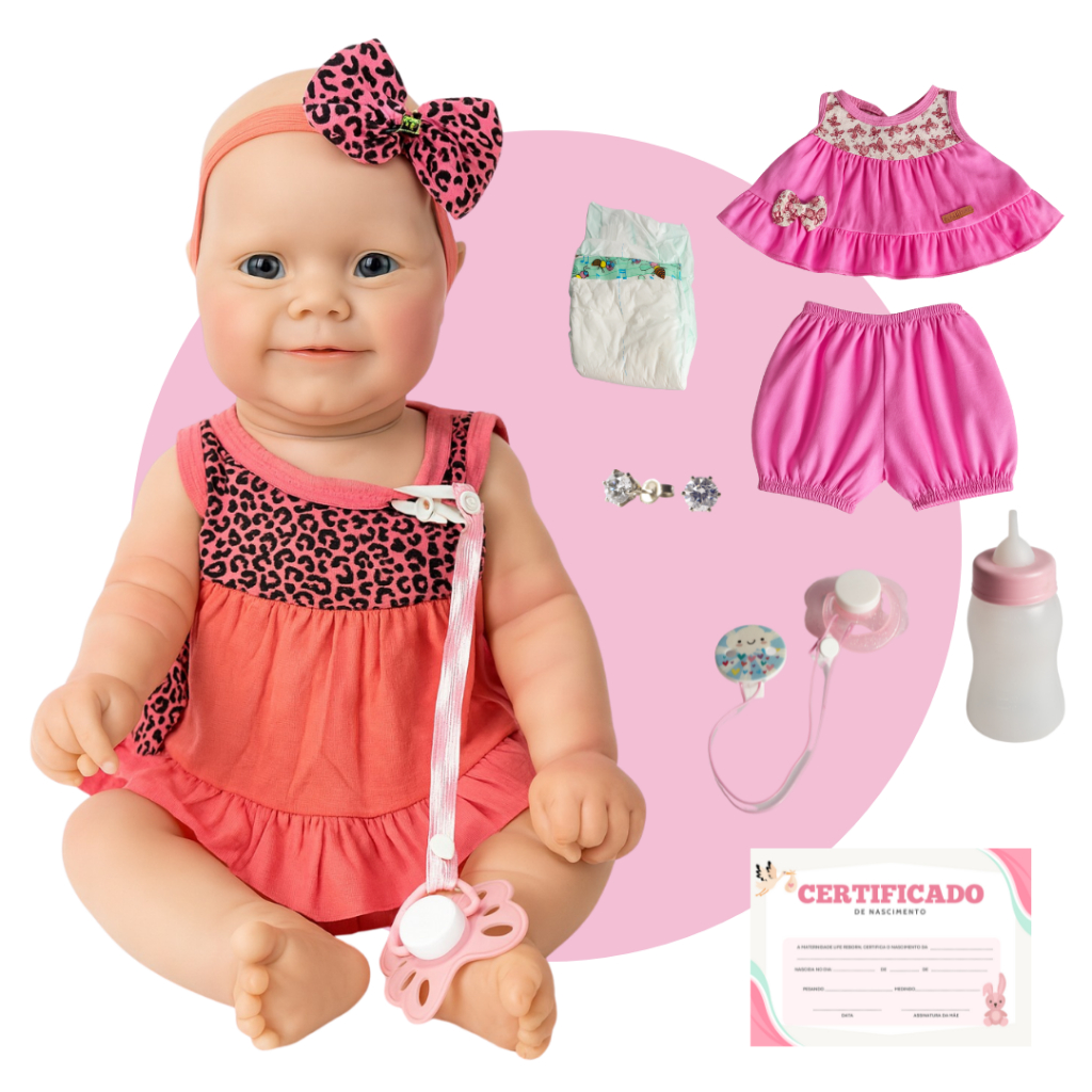 Boneca Bebe Reborn Realista Silicone Martina Baby com Enxoval Completo em Oferta na Shopee