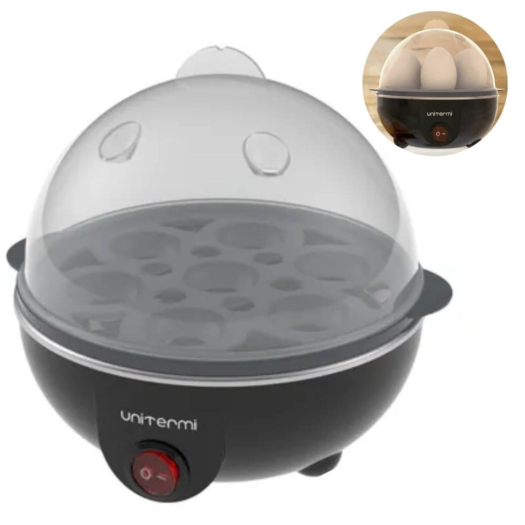 Cozedor De Ovos Eletrico Portatil A Vapor Unitermi Capacidade 7 Ovos Ponto Ideal Praticidade Cozinha 220V