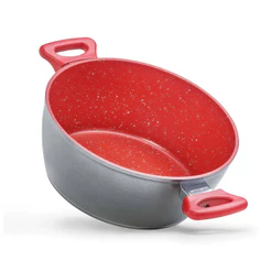 Panela Polishop Family Size Vermelha de 24cm