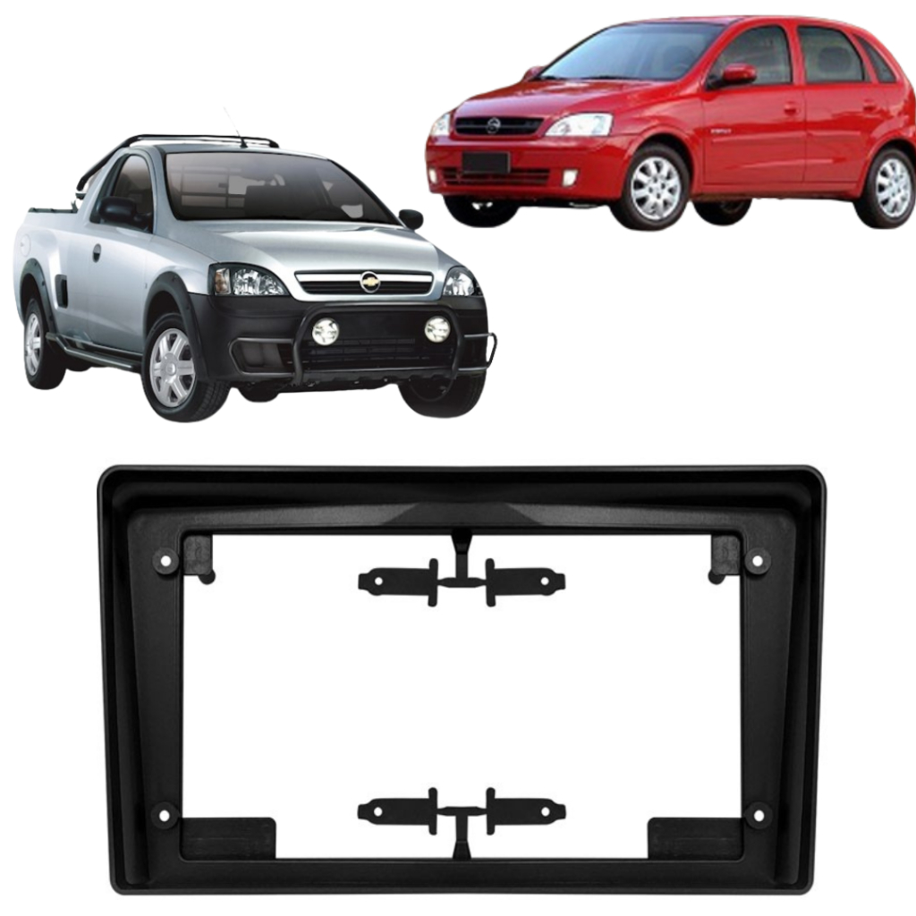 Moldura Corsa Meriva Montana 9 Polegadas Grafite