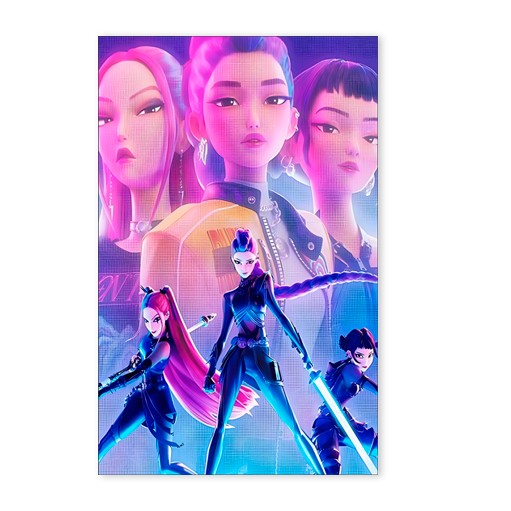 Capa Painel Retangular 1,5 x 2,2 Sublimado Tema Guerreiras Kpp em Oferta na Shopee