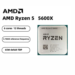Processador AMD Ryzen 5 5600X, 6-Core, 12-Threads, 3.7GHz (4.6GHz Turbo), Cache 35MB, AM4 Novo (Sem Caixa ou Cooler) em Oferta na Shopee