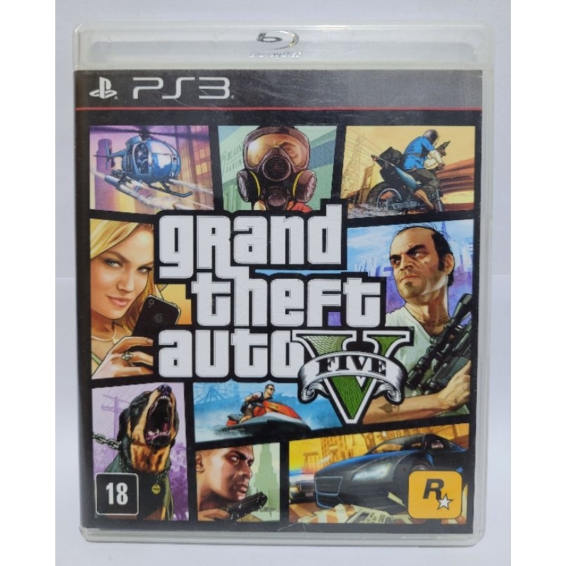 GTA 5, jogo original para ps3 mídia física, com mapa