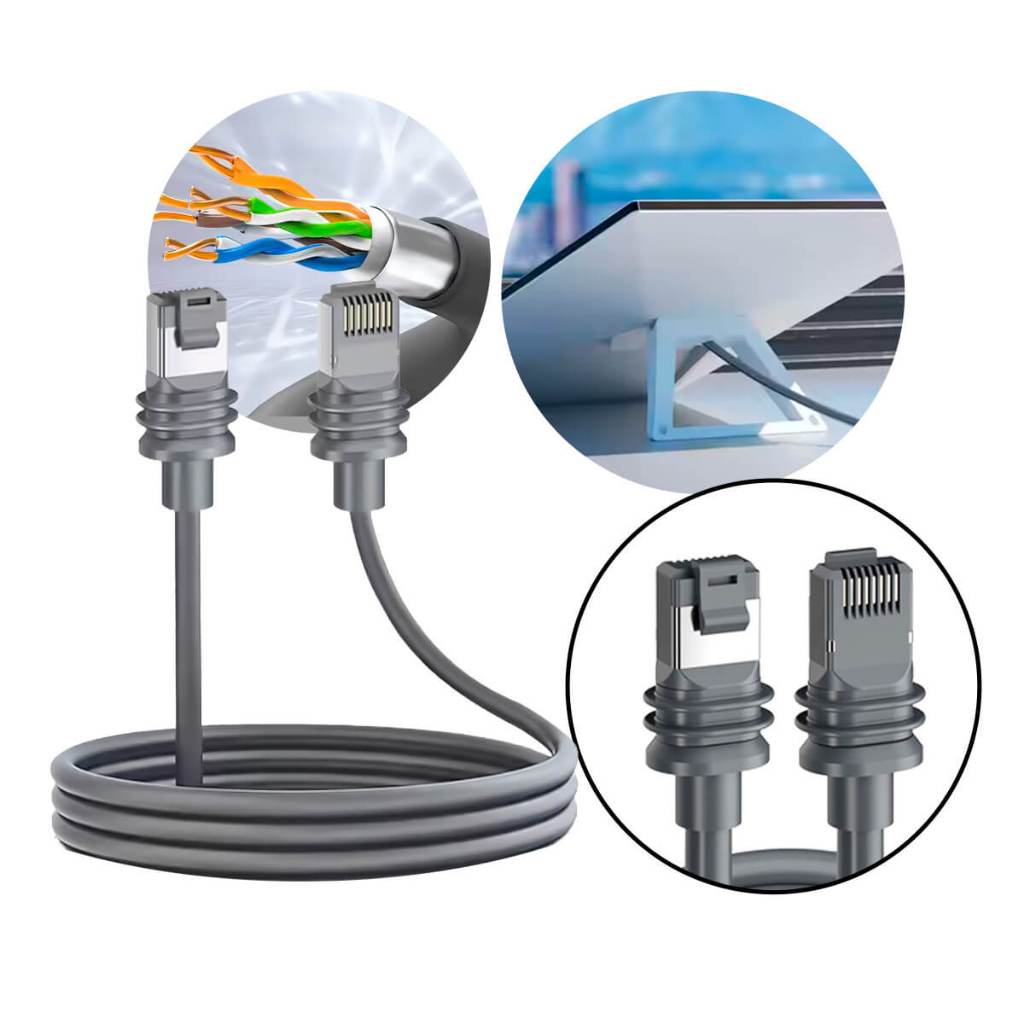 Cabo de Reposição Antena Starlink V3 Gen3 [10 Metros]Cabo De Satélite Extensão SL Gen3 10 Metros 33FT Cabo SL Gen3 10M P