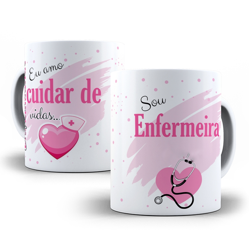 Caneca de profissão da saúde Presente profissões Médico enfermeiro dentista Psicólogo 325 ml