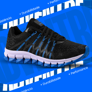 Tênis Esportivo Masculino Confortável Resistente Em Alta Treino Academia Corrida Acessível 34 Ao 44 em Oferta na Shopee