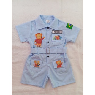 macacão infantil Daniel tigr& em Oferta na Shopee