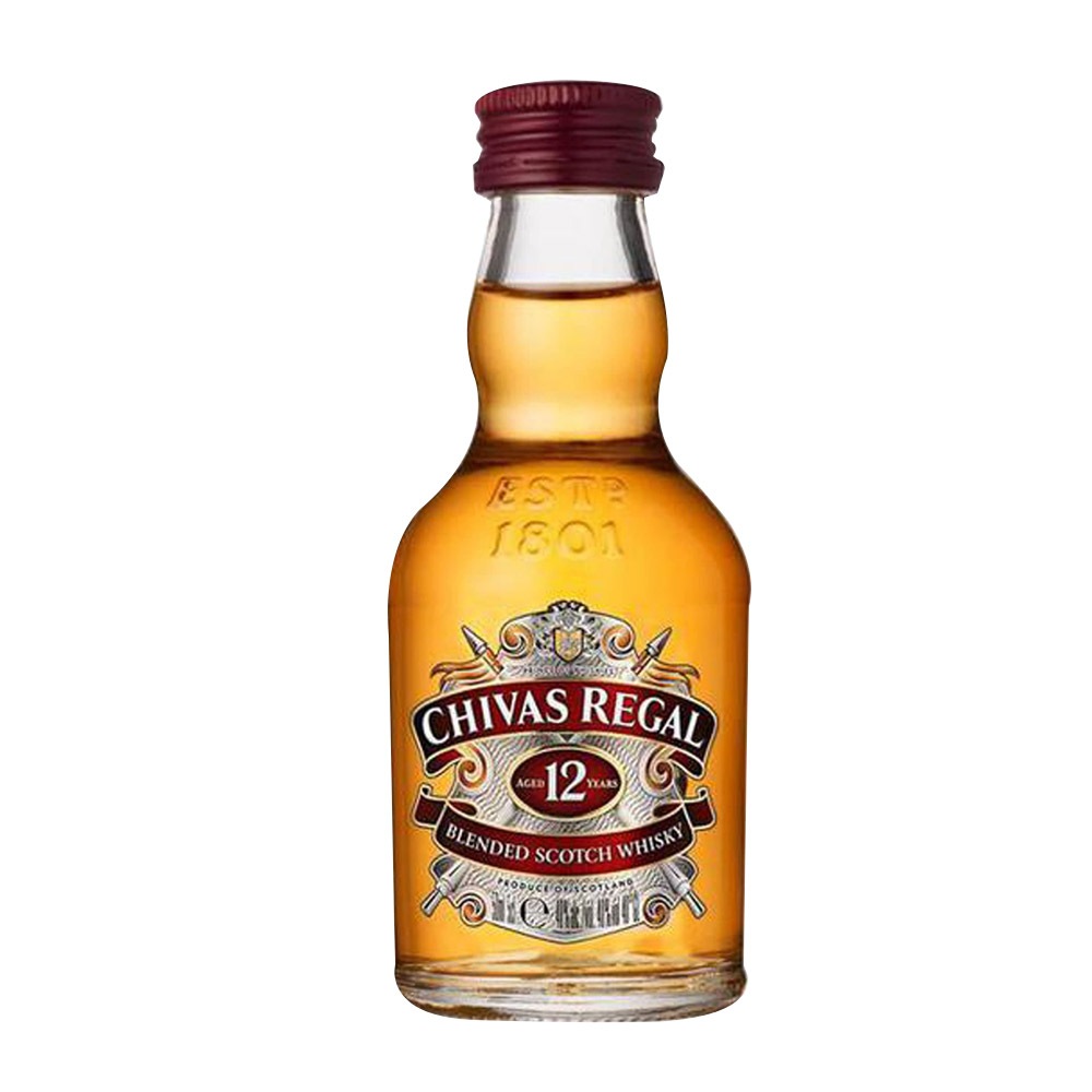 MINIATURA WHISKY CHIVAS 12 ANOS 50ML em Oferta na Shopee