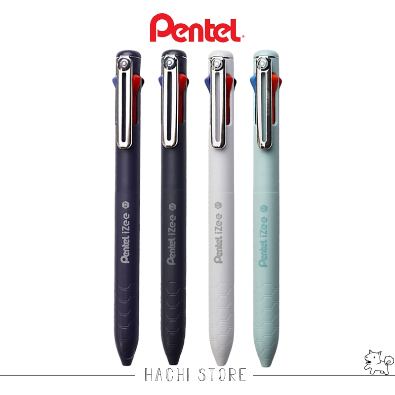 Caneta Multicores Izee - 4 cores Retrátil 0.7mm | 1.0mm - PENTEL em Oferta na Shopee