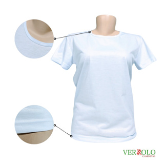 Camisa Babylook Branca VERZZOLO 100% Poliéster Para Sublimação em Oferta na Shopee