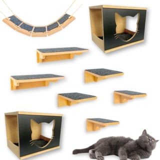 Parque Gato REFORÇADO Montado e Parafusado o Melhor do Mercado Prateleira Para Gato Playground Gato em Oferta na Shopee