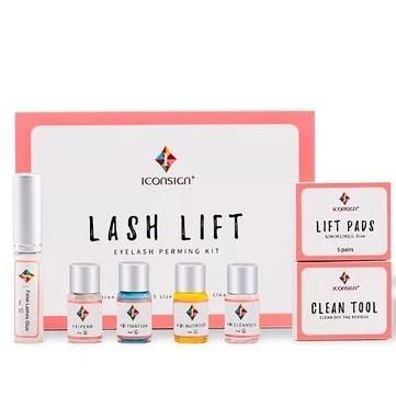 Kit Completo Lash Lifting Iconsign Para Cílios Preto Nova Versão Curva Efeito Natural