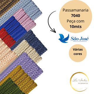 PASSAMANARIA 7040 SÃO JOSÉ - 13mm - Peças com 10mts acabamento delicado em Oferta na Shopee