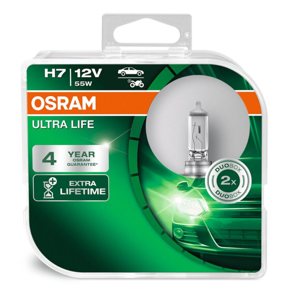 Par Lâmpada H7 Osram Ultra Life 3200k Garantia 4 anos