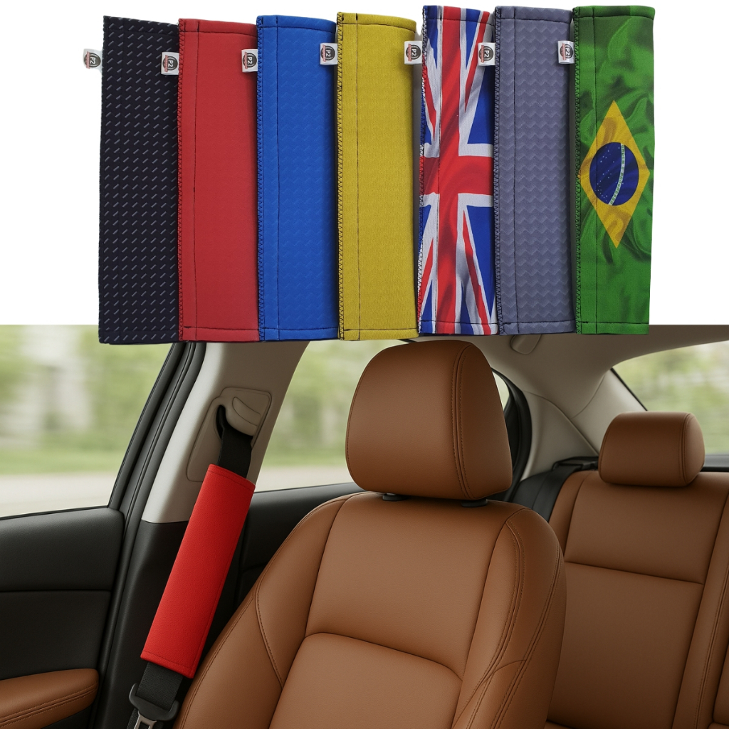Protetor de Cinto de Segurança para carro Ajustável Neoprene - Adulto e Infantil (individual)