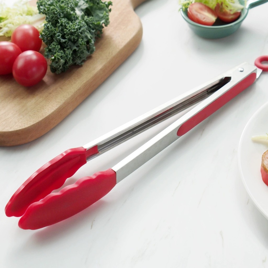 35/27/21CM Pegador De Silicone e Inox Para Carne Churrasco Salada Cozinha