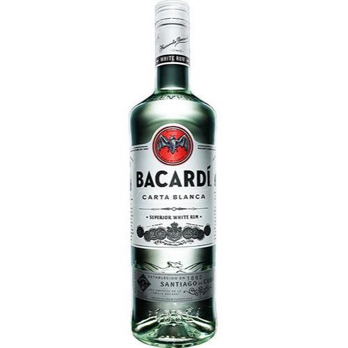 RUM BACARDI CARTA BLANCA 980ML em Oferta na Shopee