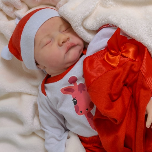 Bebê Reborn Boneca Realista Silicone Livia De Olhos Fechados Envio Imediato 48 cm Com Bolsa Maternidade