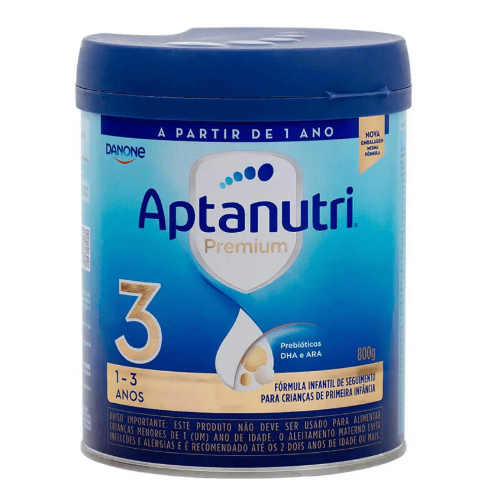 Fórmula Infantil Aptanutri Premium 800g | 1 a 3 Anos | DHA, ARA e Prebióticos Danone