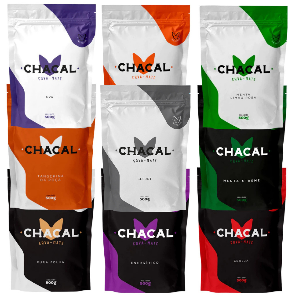 Erva Mate Tereré Premium Chacal 500g Escolha o Sabor em Oferta na Shopee