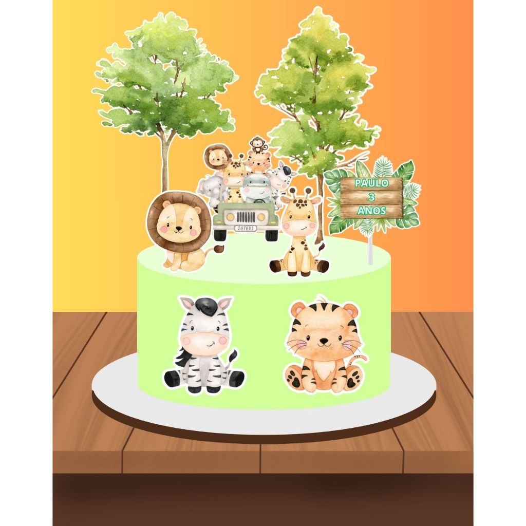 Bolo de Fraldas Safari - Comprar com Melhor Preço em Padaria