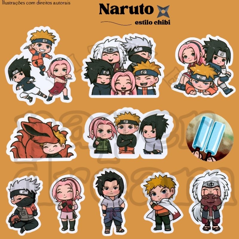 Adesivos Naruto - Exclusivos - Decoração para celular, notebook, caderno, agenda