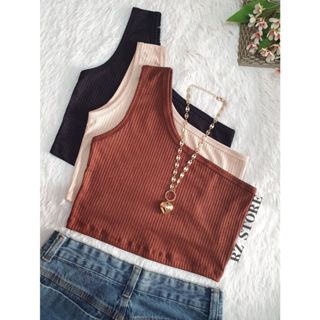 KIT2 cropped um ombro mula manca básica/top/regata/moda feminina/ Nula Manga em Oferta na Shopee