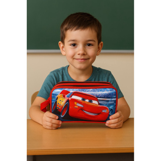 Estojo Escolar Infantil Com 2 Divisório Grande em Oferta na Shopee