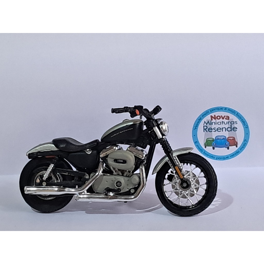 (40x20-14-1409a -SET5) Maisto Harley-Davidson 2008 XL 1200N Sportster 1200 Nightster (Miniatura ORIGINAL Loose-MOTO).