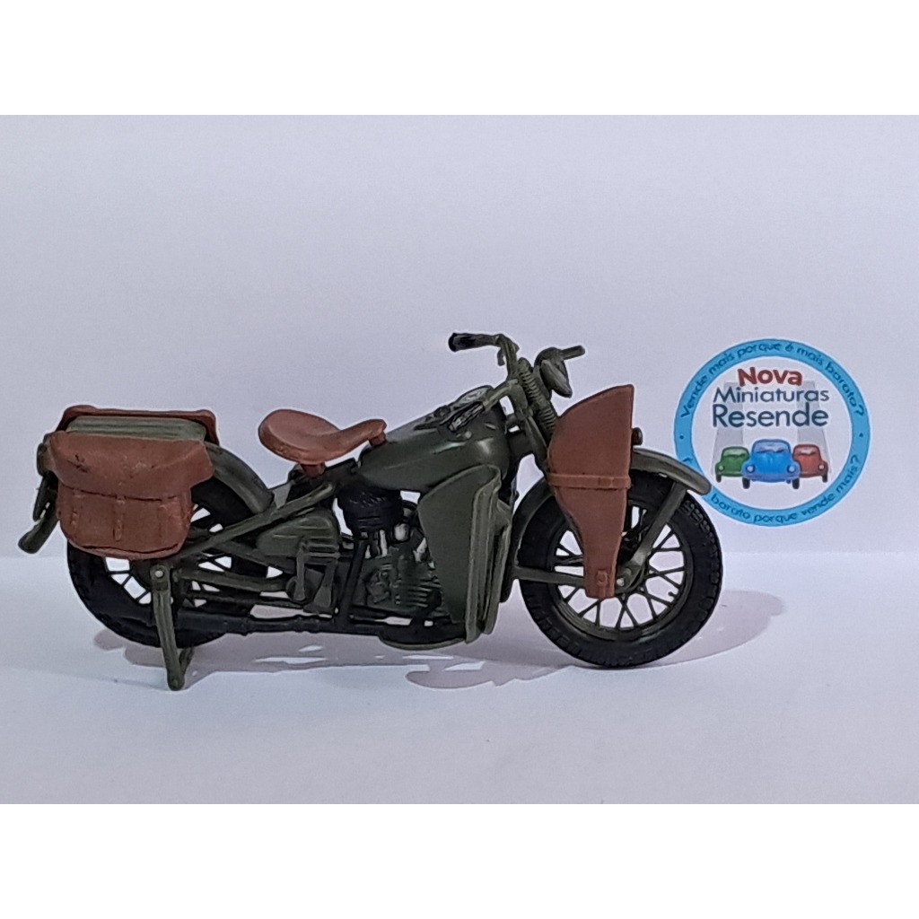 (40x20-14-1411a-OUT5) Maisto Harley-Davidson 1942 WLA Flathead (Miniatura ORIGINAL Loose-MOTO).