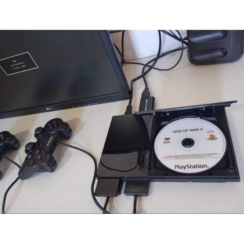 Playstation 2 completo console + CDs + sistema OPL + 3.000 jogos