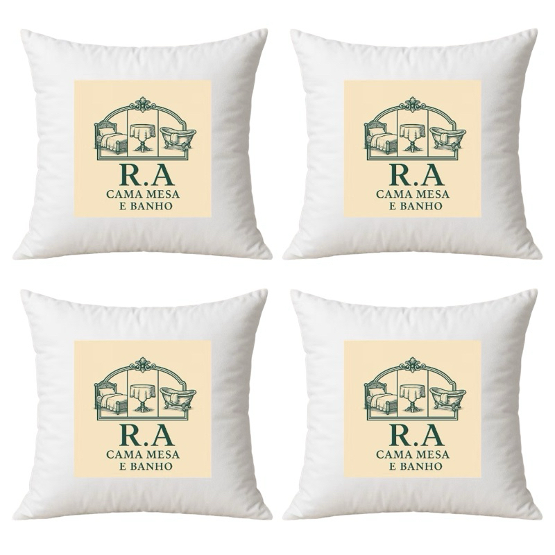 Kit 4 Refil de Almodada 50x50, 100% Fibra Siliconada, Super Cheio e Macio. Salas e Decorações em Oferta na Shopee