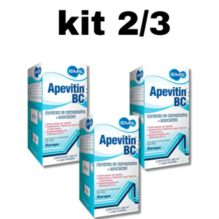 Kit Apevitin BC 240ml Estimulante do Apetite - EMS em Oferta na Shopee
