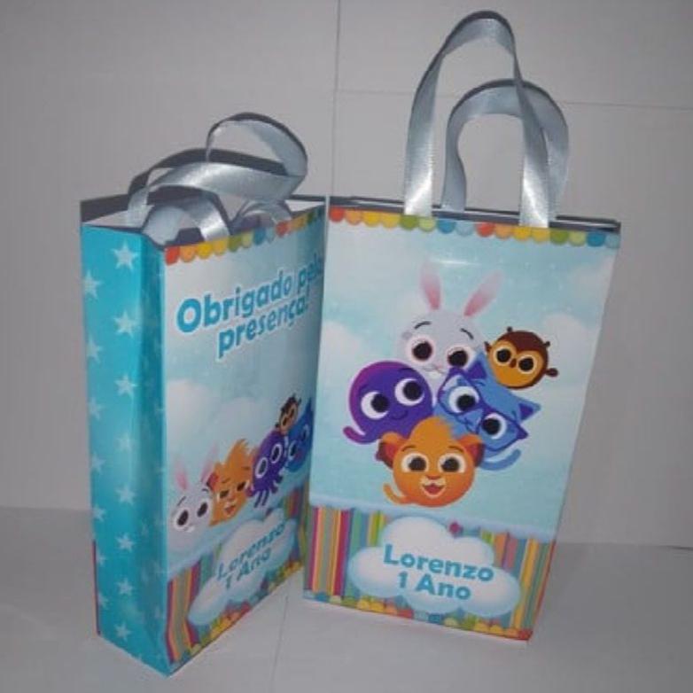 Sacolinha Surpresa Bolofofos Personalizada Lembrancinha para Festa Aniversário Infantil