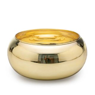 Vaso Grande Lagoon De Vidro Espelhado Dourado Gold 28x12cm em Oferta na Shopee