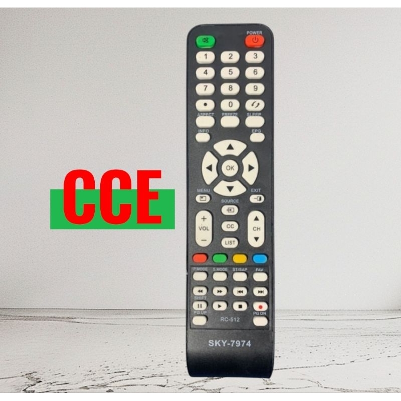 Controle remoto Compatível TV Cce Lcd LED LN39G LN32G  LT32G Lk42 FBG-7974