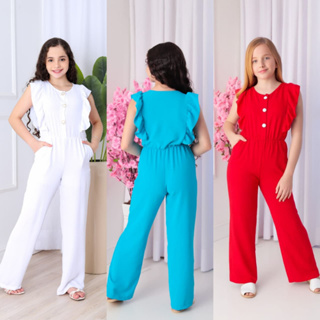 Macacao Infantil e Juvenil Pantalona Luxo ( 6 ao 14 anos ) em Oferta na Shopee