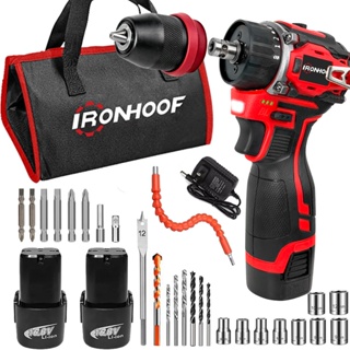 Parafusadeira Furadeira De Impacto Profissional Brushless 2 Baterias em Oferta na Shopee