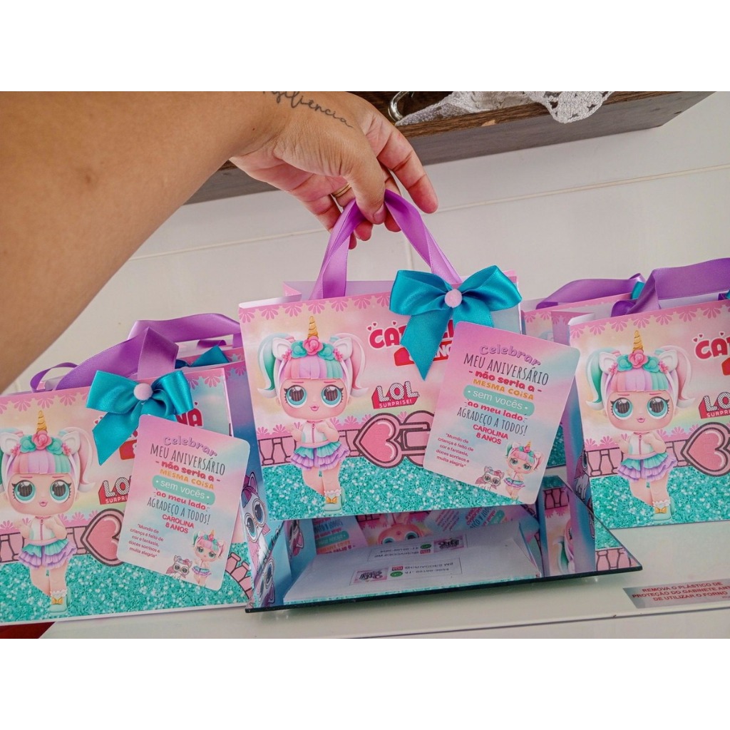 KIT 10/15/20 Sacolinhas Surpresas Festa LOL SURPRISE PREMIUM, Lembrancinhas, Aniversario, Personalizadas.