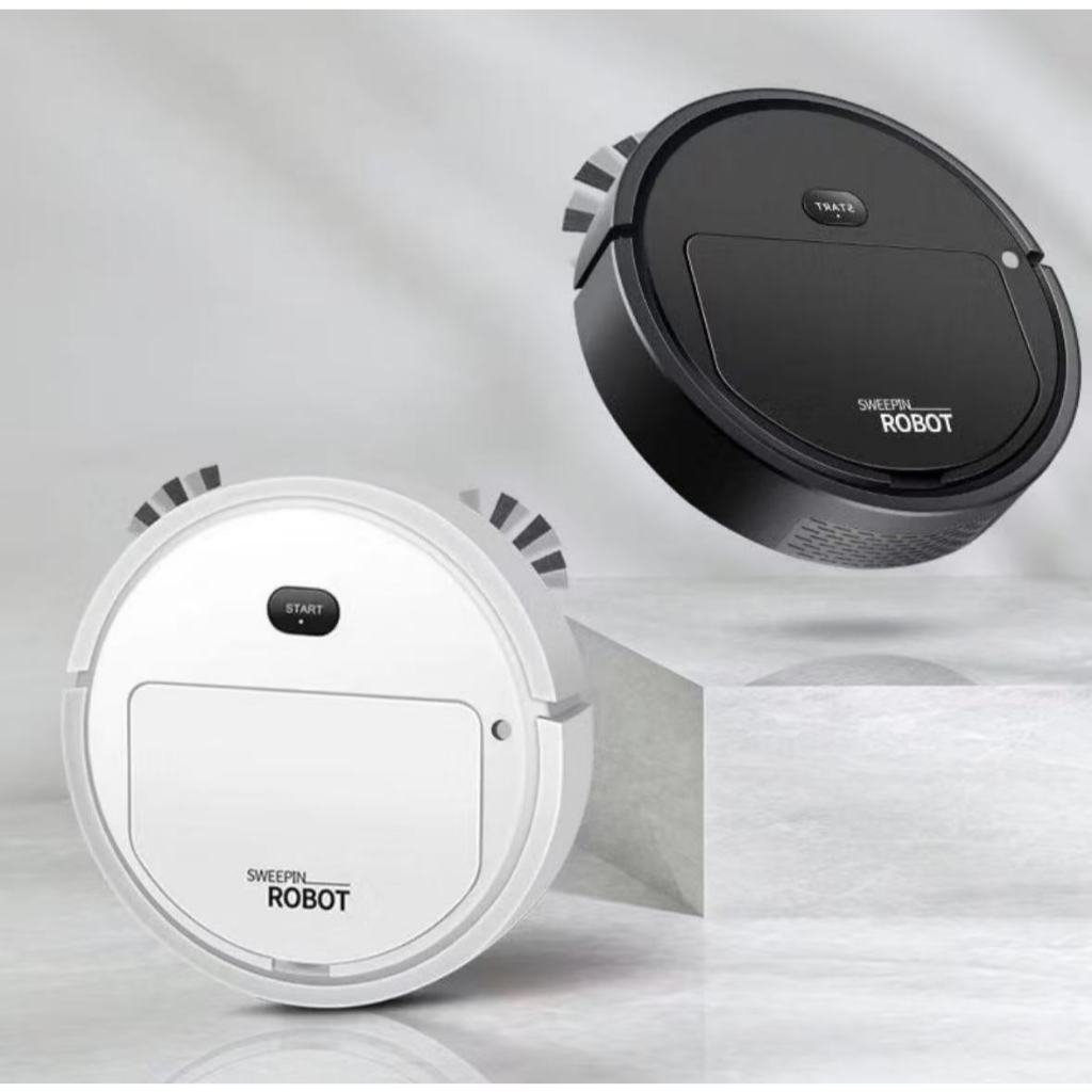 Imagem Robô Aspirador 3 em 1: varre, aspira e limpa. Inteligente, silencioso e ideal para limpeza doméstica