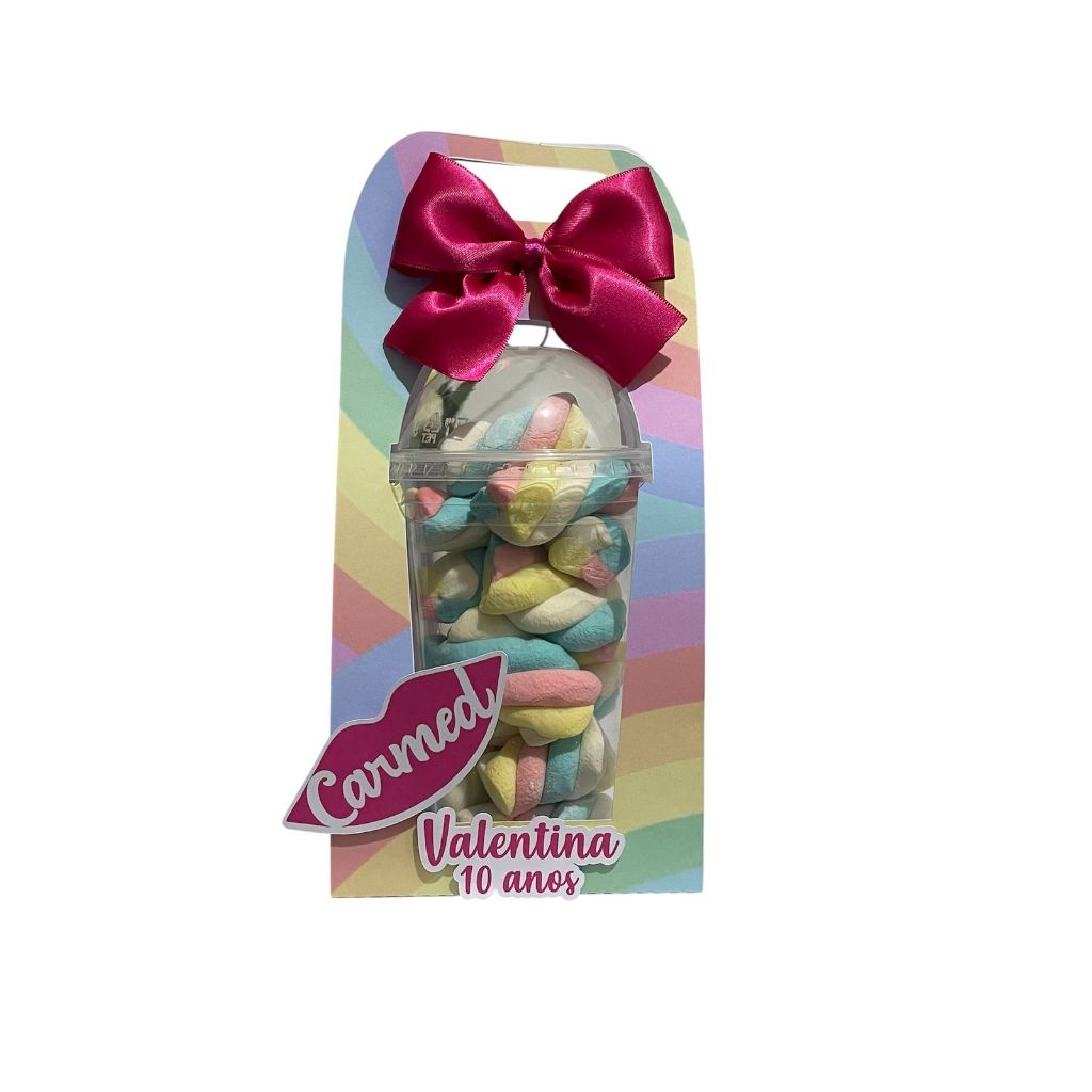 Copo Bolha Personalizado Carmed - Lembrancinha Personalizada - Papelaria Personalizada - Aniversário