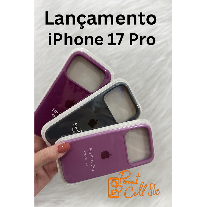Capa capinha case  Silicone premium iPhone 17 Pro – Lançamento ( 17 pro) em Oferta na Shopee