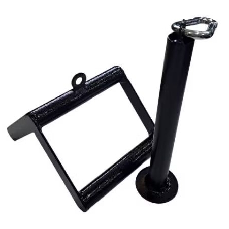 Kit Suporte para Agachamento + Triângulo Puxador Mosquetão 230 kg Ultimato Fitness em Oferta na Shopee